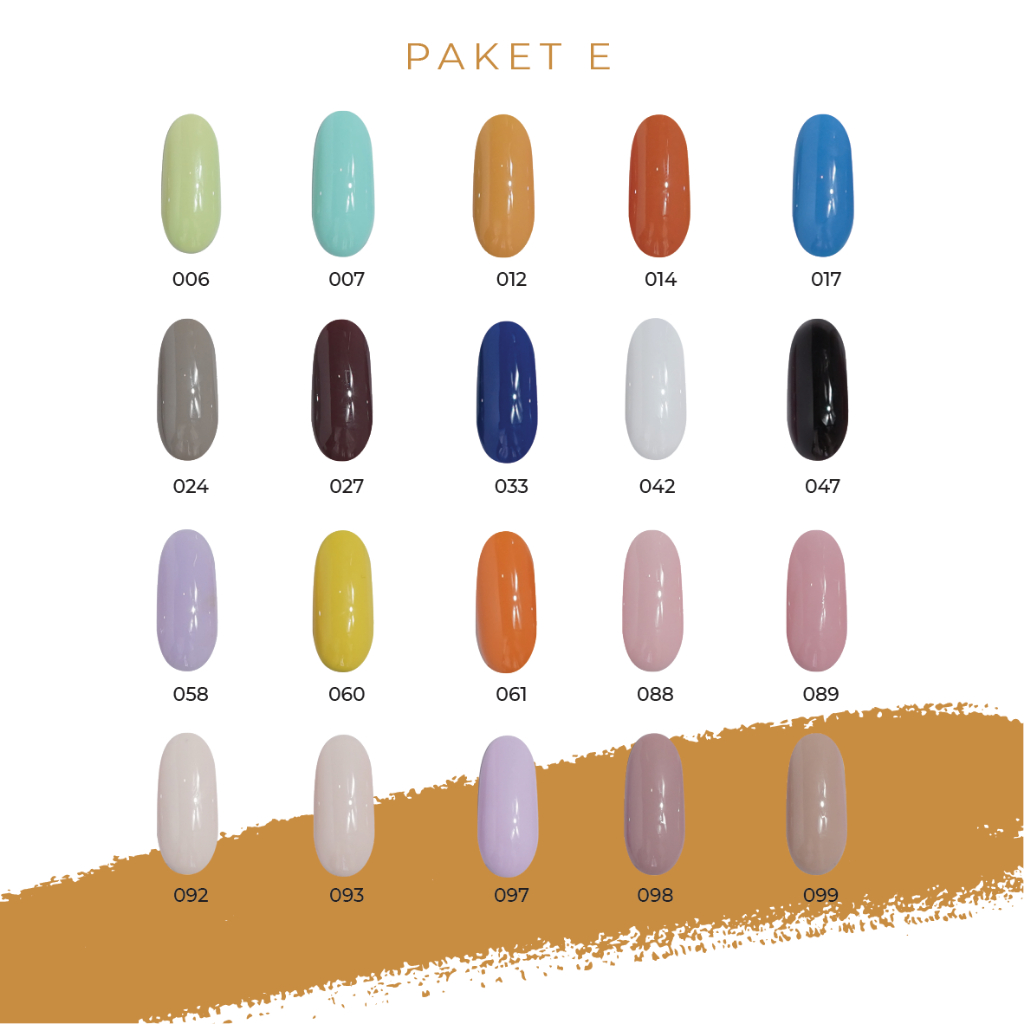 SPACE GEL - Box Package Gel Polish 30 pcs (Paket D & E)