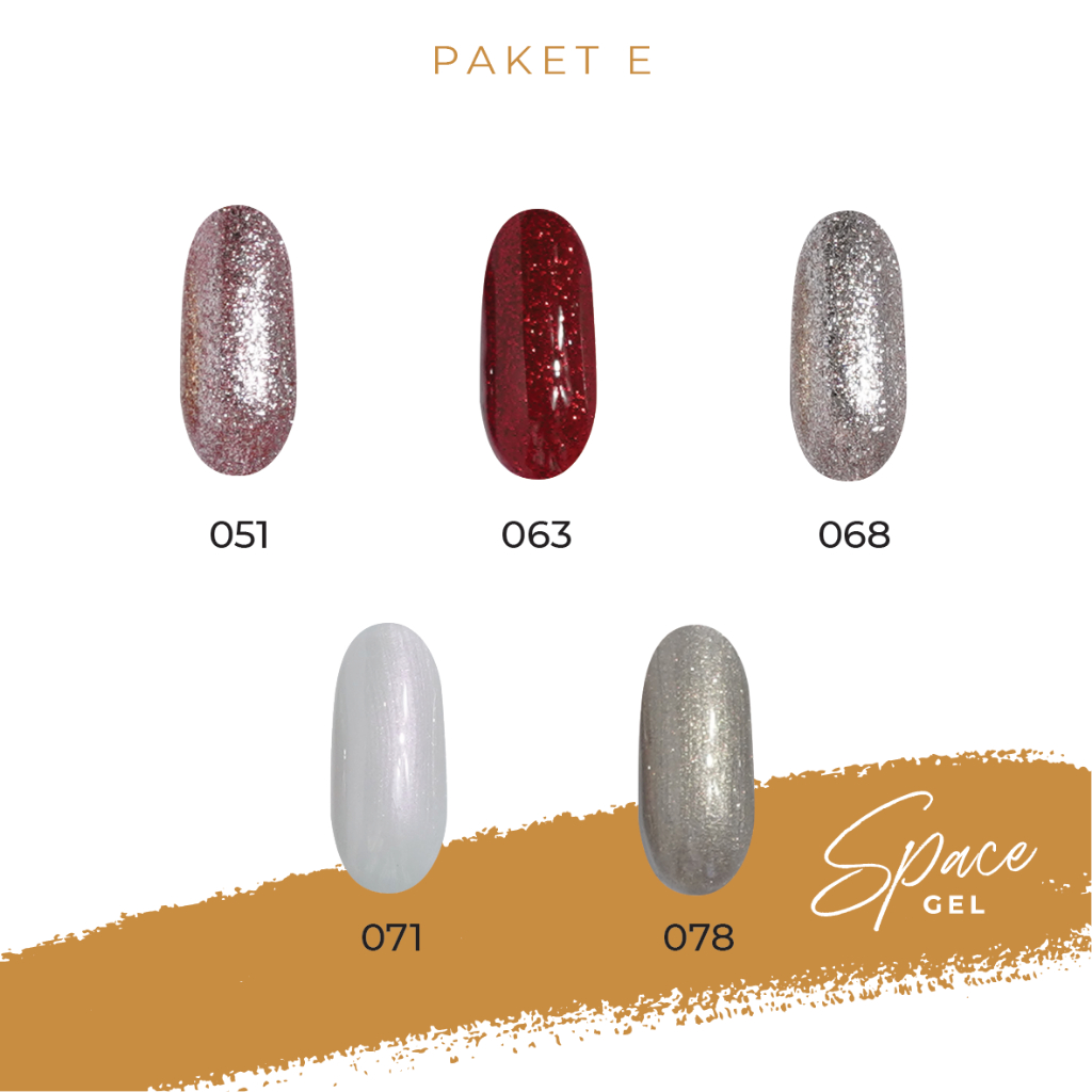 SPACE GEL - Box Package Gel Polish 30 pcs (Paket D & E)
