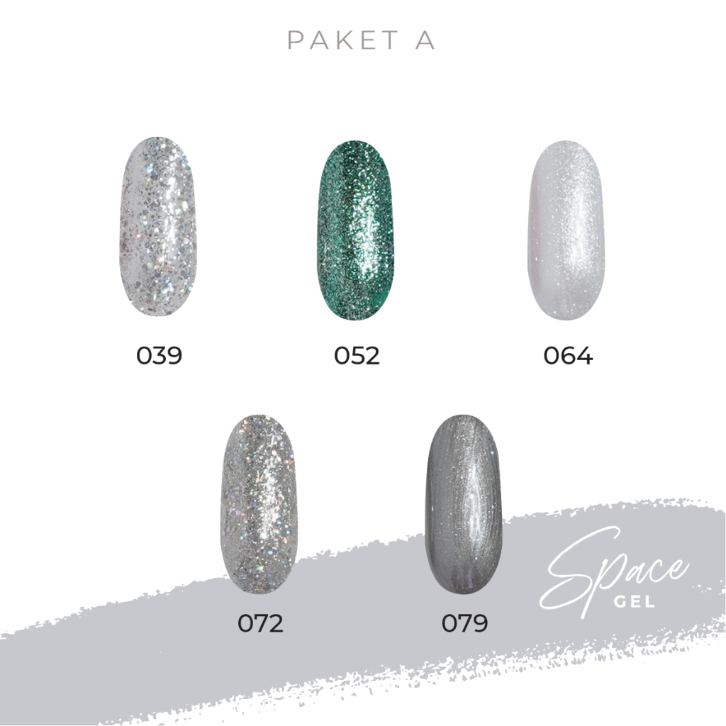 SPACE GEL - Box Package Gel Polish 30 pcs (Paket A, B, & C)