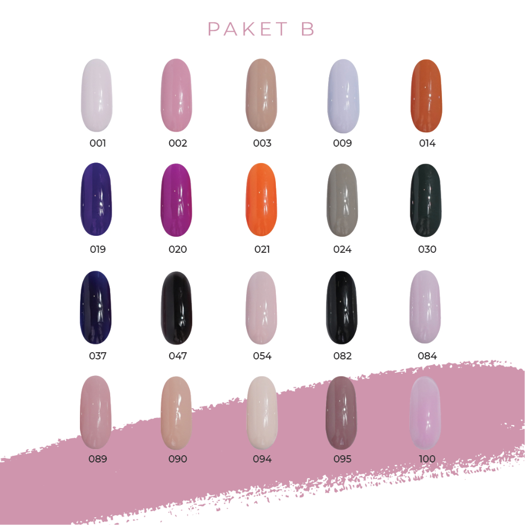 SPACE GEL - Box Package Gel Polish 30 pcs (Paket A, B, & C)