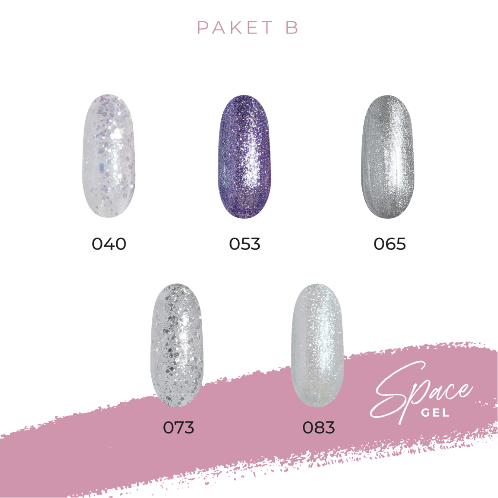 SPACE GEL - Box Package Gel Polish 30 pcs (Paket A, B, & C)