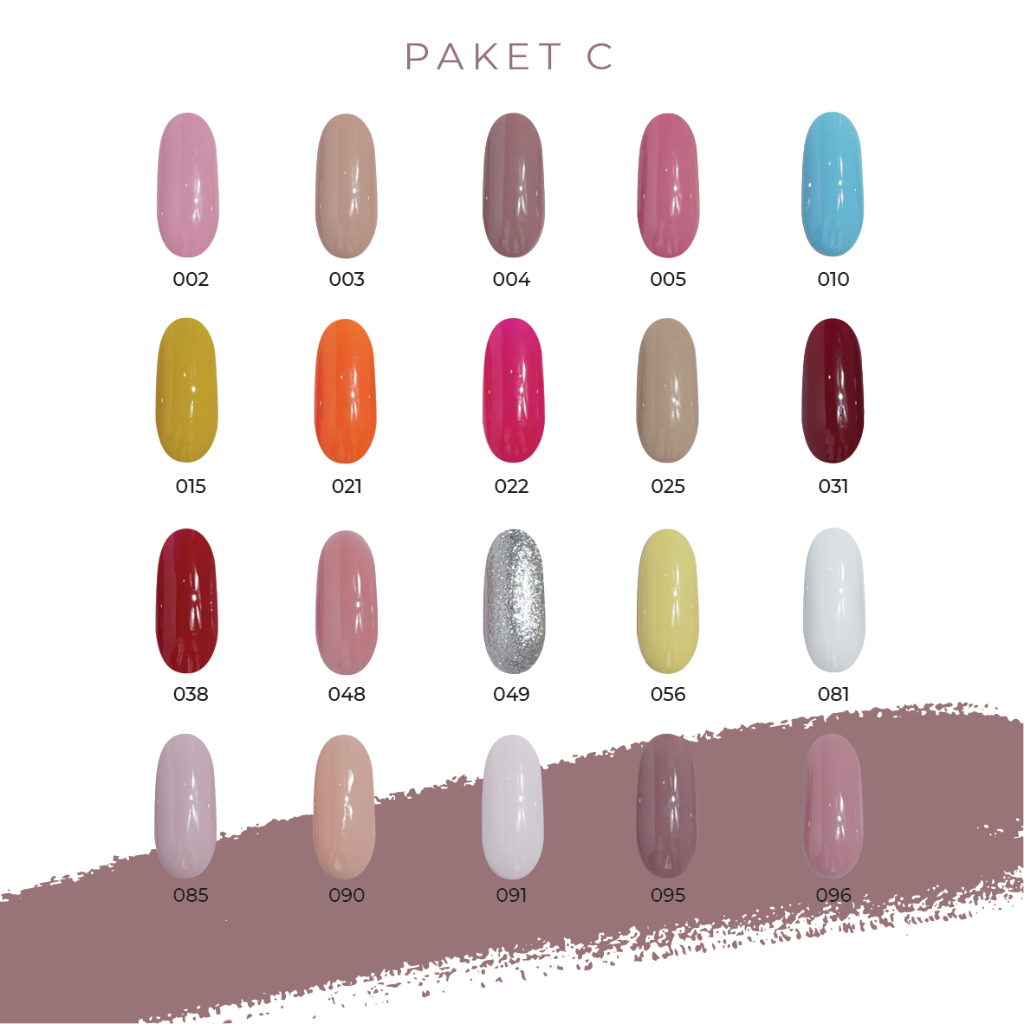 SPACE GEL - Box Package Gel Polish 30 pcs (Paket A, B, & C)