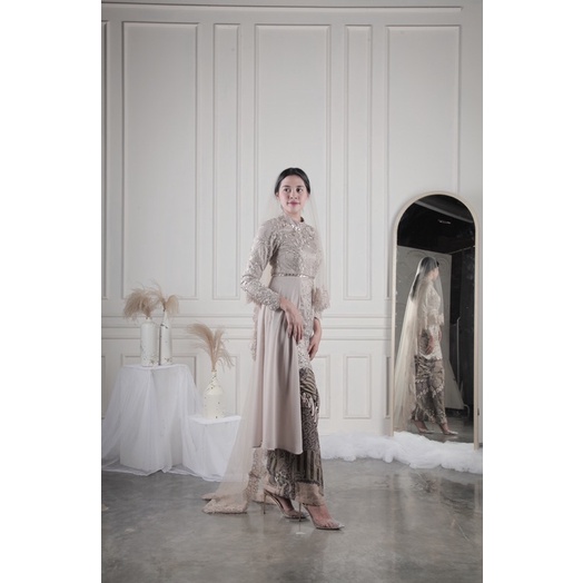 amrthelabel / zahara set / nude cream
