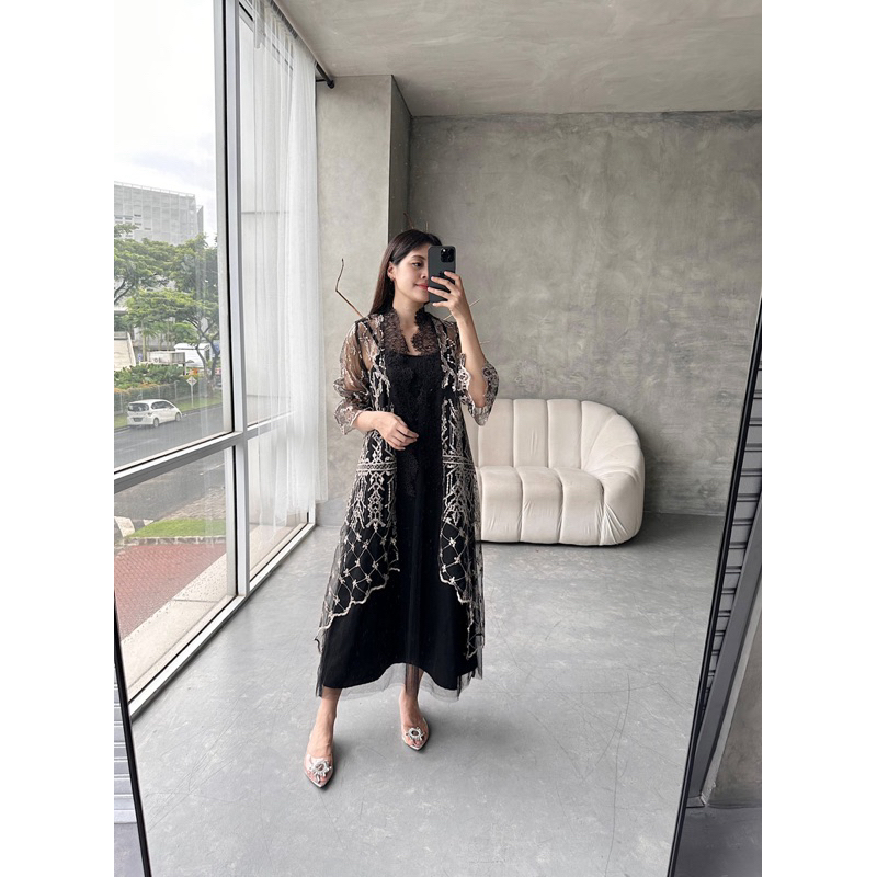 amrthelabel / lyssa dress / black silver