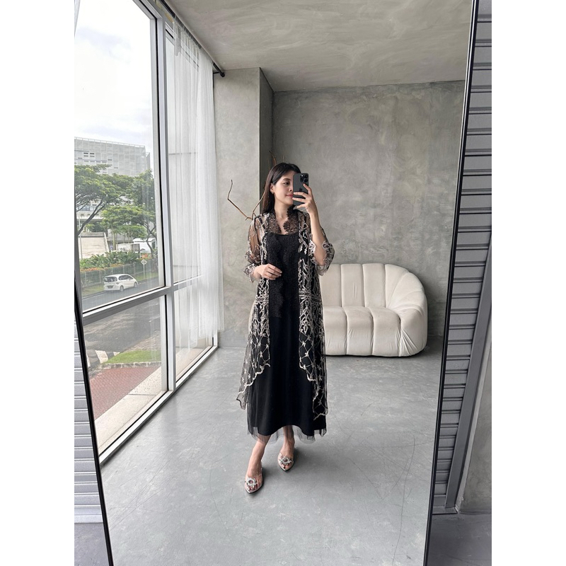 amrthelabel / lyssa dress / black silver
