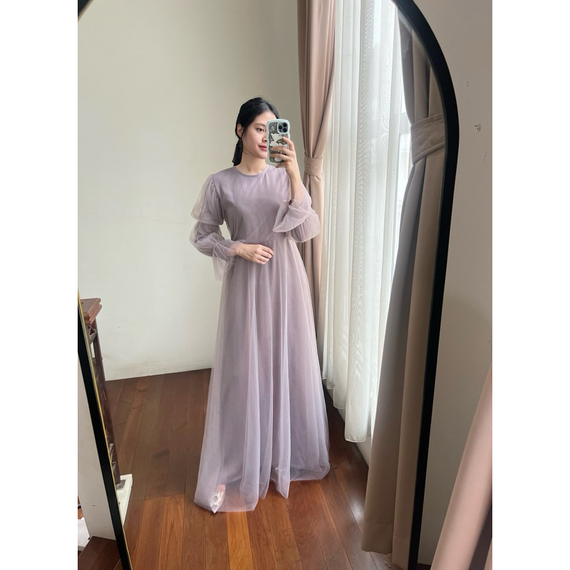 amrthelabel / lively dress / deep purple