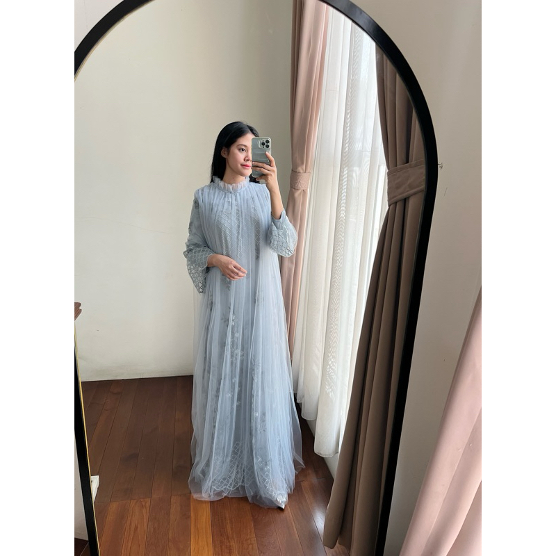 amrthelabel / lave hijab / powder blue