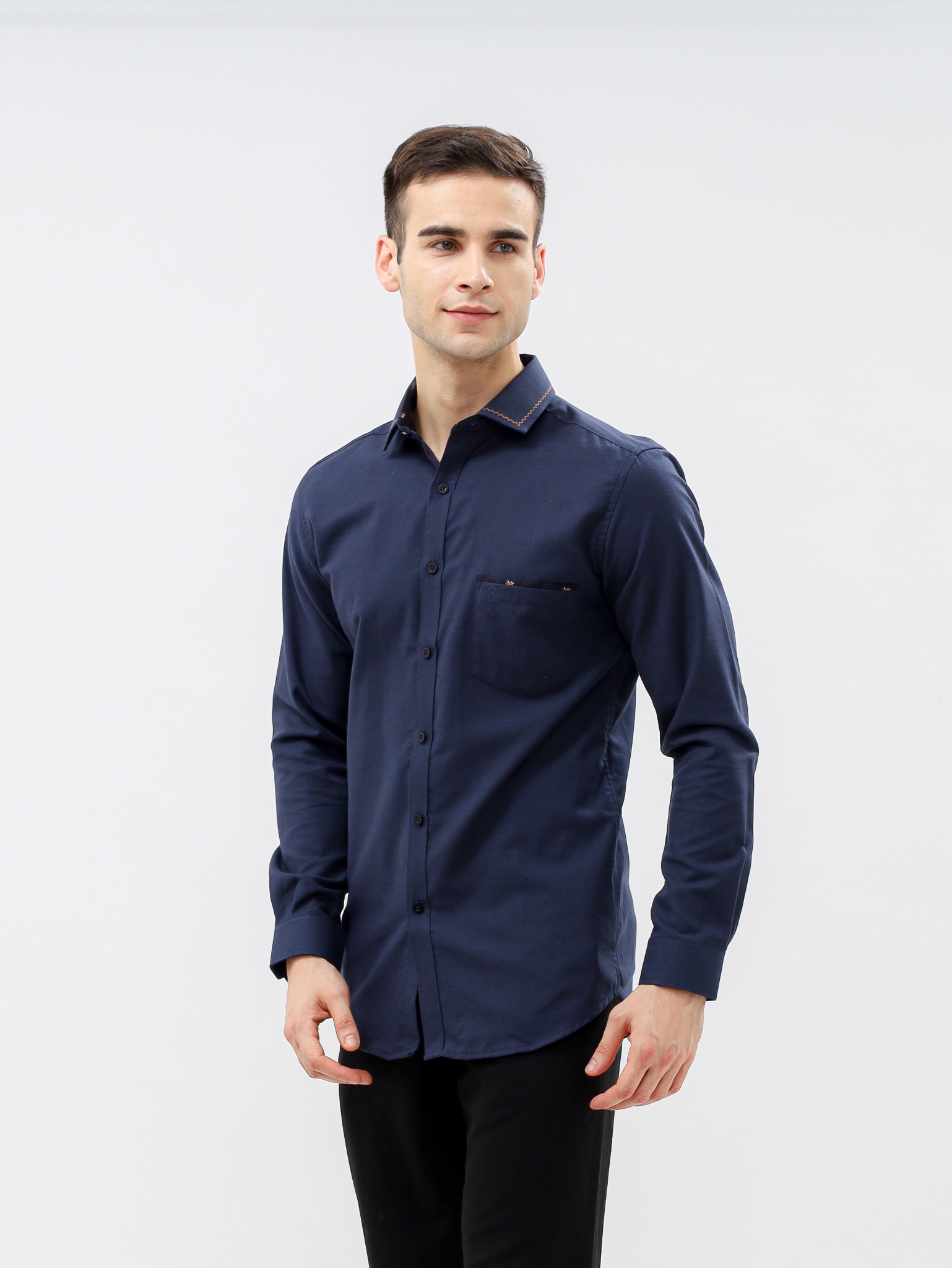 Kemeja Pria Lengan Panjang Slim Fit Oxford