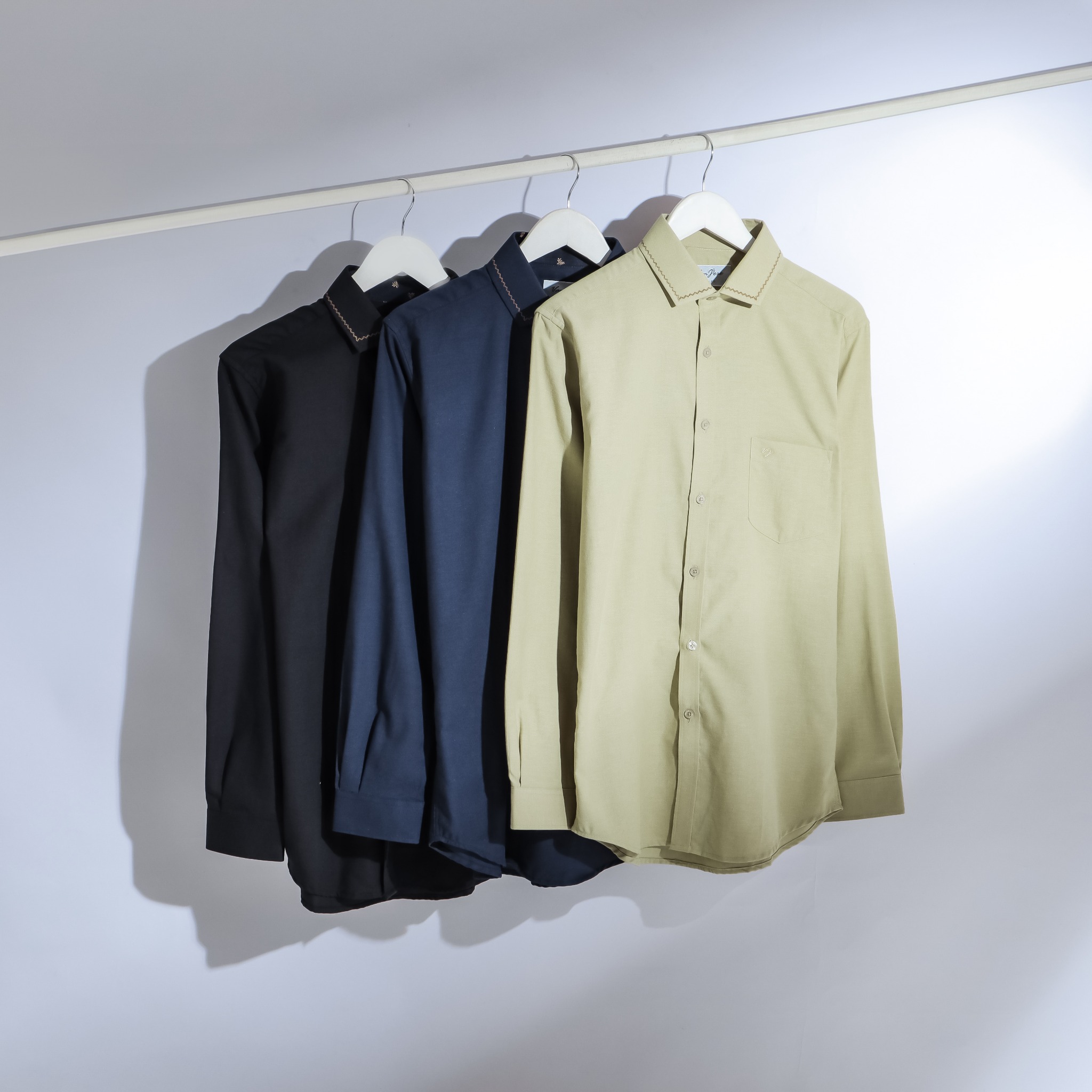 Kemeja Pria Lengan Panjang Slim Fit Oxford
