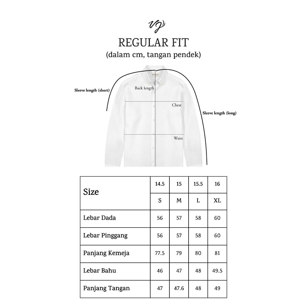 Kemeja Pria Lengan Pendek Casual Reguler Fit Gentle Line Series