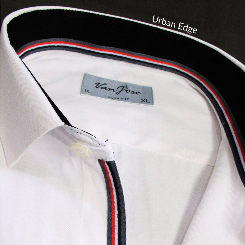 Kemeja Putih Pria Lengan Panjang Slim Fit Jumbo