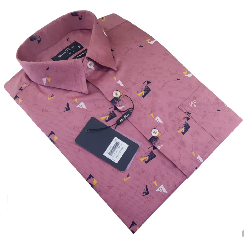 Kemeja Pria Lengan Pendek Hawai Printing Katun Jumbo