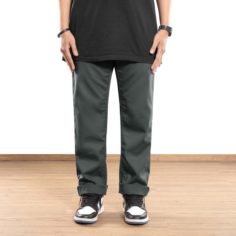 Roofwell - Loki Charcoal - Chino Straight Fit ( DRILL MATERIAL )