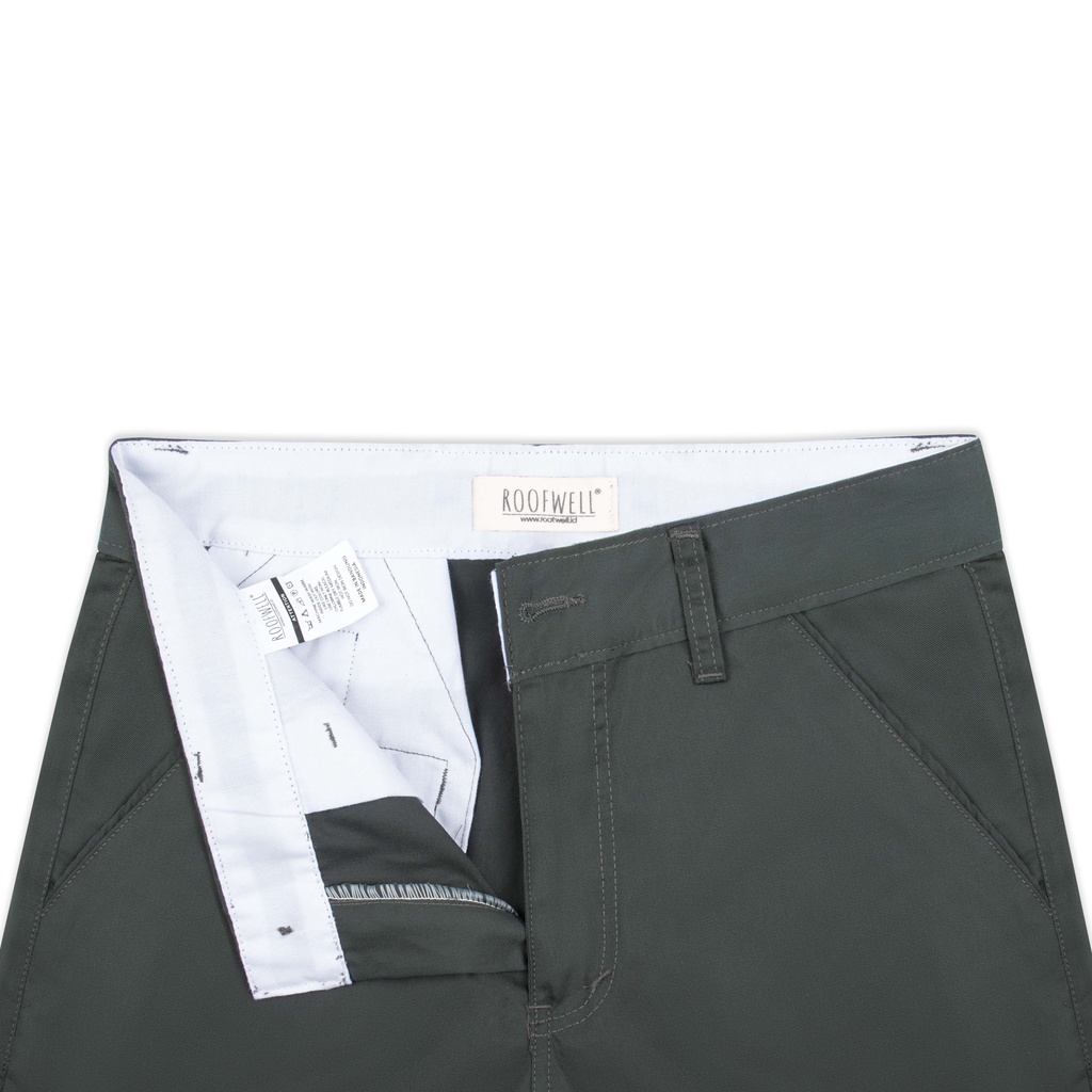 Roofwell - Loki Charcoal - Chino Straight Fit ( DRILL MATERIAL )