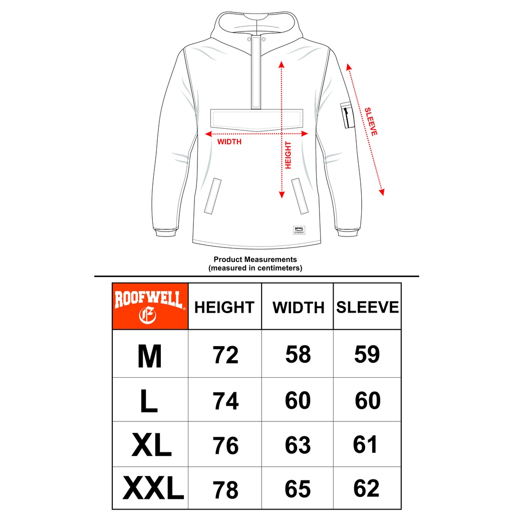 Roofwell - Gallax Black | Jaket Cagoule | Jaket Waterproof | Jaket Unisex |