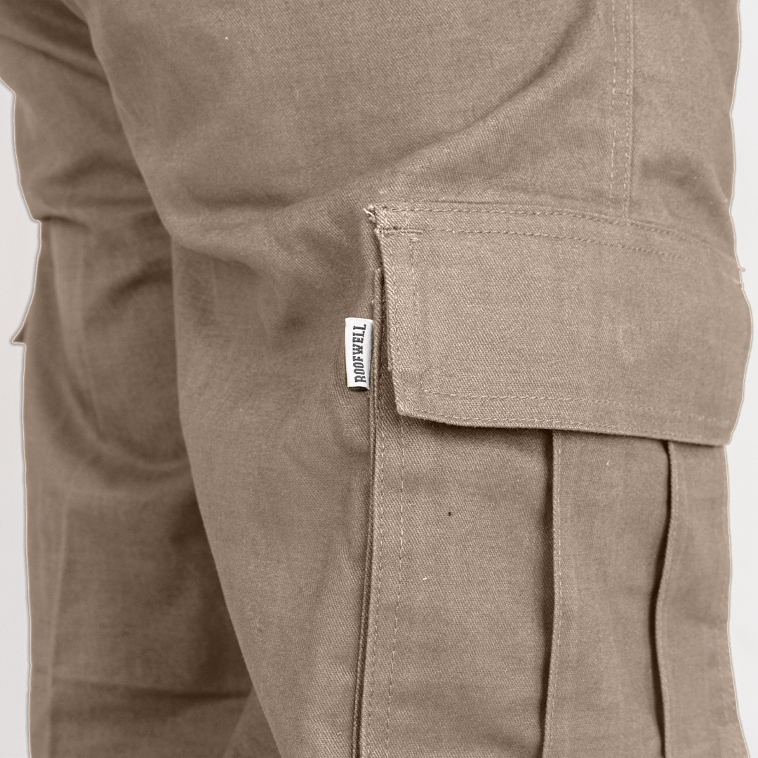ROOFWELL - UTERO MOCCA | CELANA TWILL PANJANG | CELANA CARGO PANJANG | CARGO PANTS | CARGO PRIA | CELANA PRIA | CELANA GUNUNG KREM