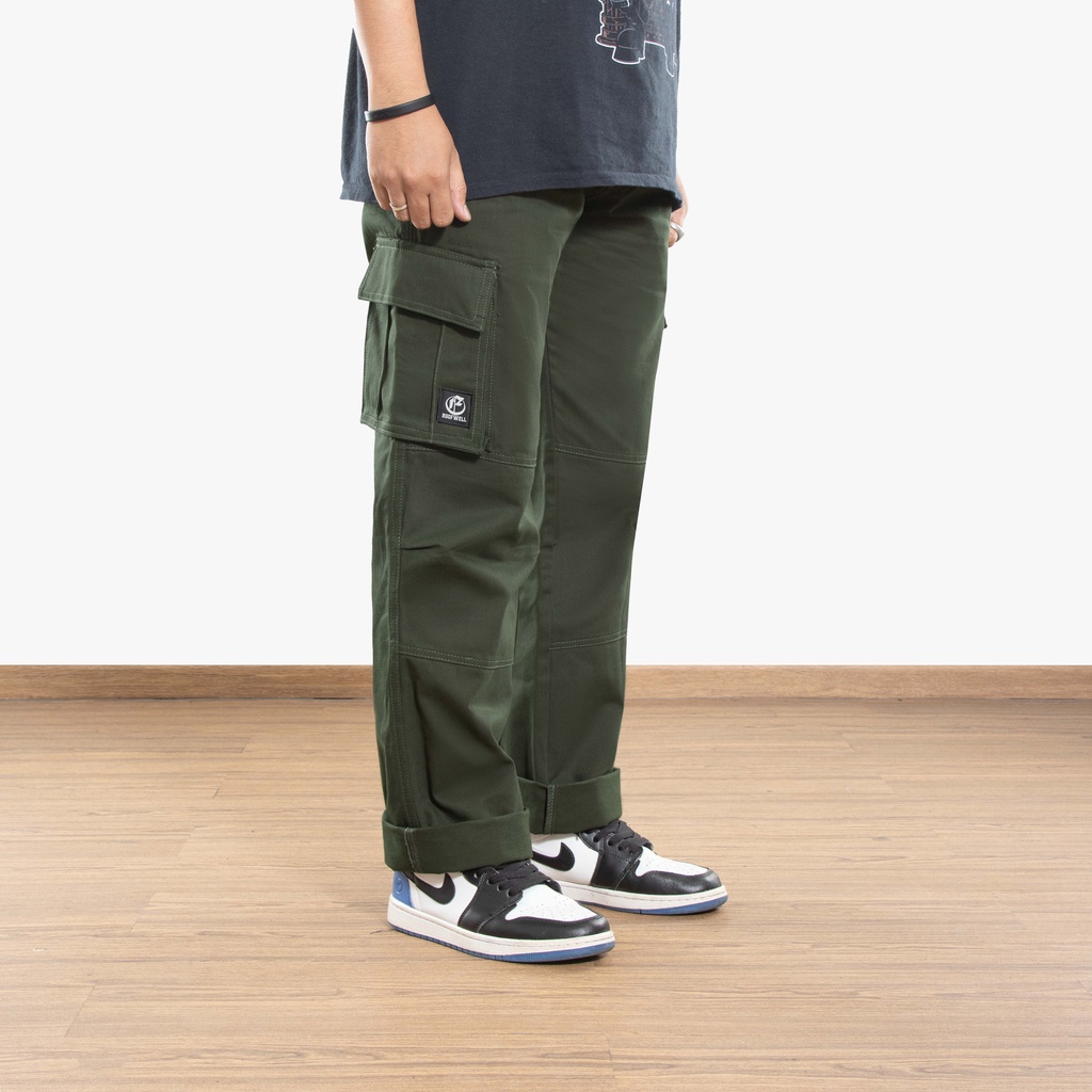 ROOFWELL - UTERO ARMY | CELANA TWILL PANJANG | CELANA CARGO PANJANG | CARGO PANTS | CARGO PRIA | CELANA PRIA | CELANA GUNUNG ARMY