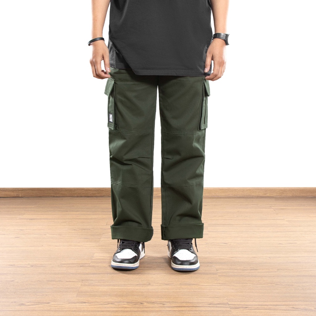 ROOFWELL - UTERO ARMY | CELANA TWILL PANJANG | CELANA CARGO PANJANG | CARGO PANTS | CARGO PRIA | CELANA PRIA | CELANA GUNUNG ARMY