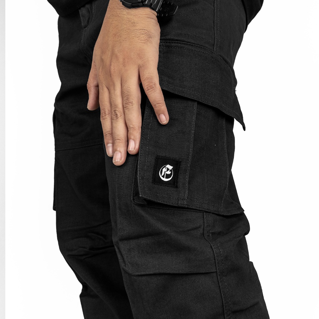 ROOFWELL - UTERO BLACK | CELANA TWILL PANJANG | CELANA CARGO PANJANG | CARGO PANTS | CARGO PRIA | CELANA PRIA | CELANA GUNUNG KREM