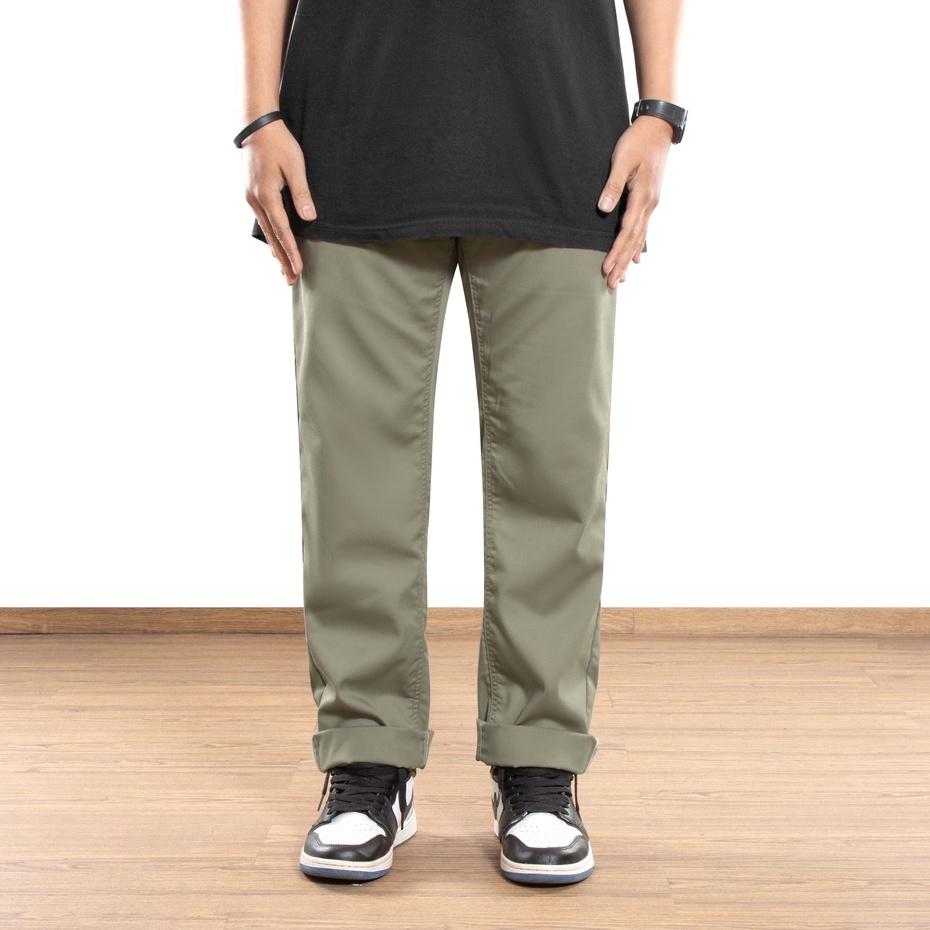 Roofwell - Loki Khaki - Chino Straight Fit ( DRILL MATERIAL )