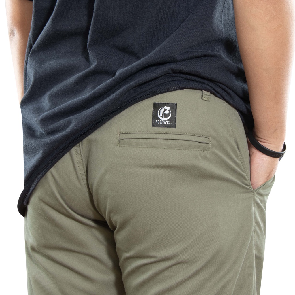 Roofwell - Loki Khaki - Chino Straight Fit ( DRILL MATERIAL )