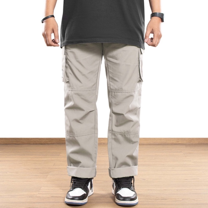 ROOFWELL - COMBAT CREAM | CELANA PANJANG RIPSTOP | CELANA CARGO PANJANG | CARGO PANTS | CARGO PRIA | CELANA PRIA | CELANA GUNUNG KREM