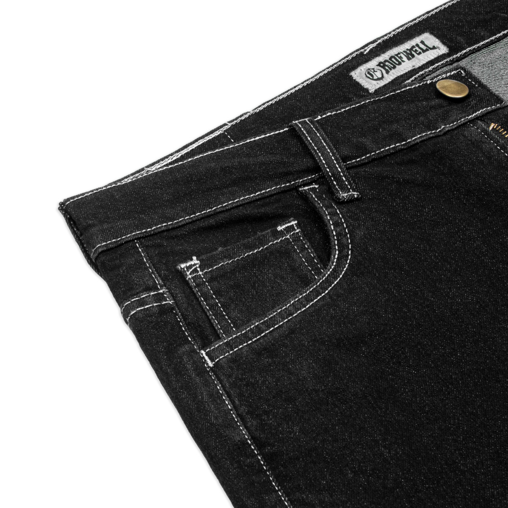 Roofwell - Higate Black - Washed Jeans