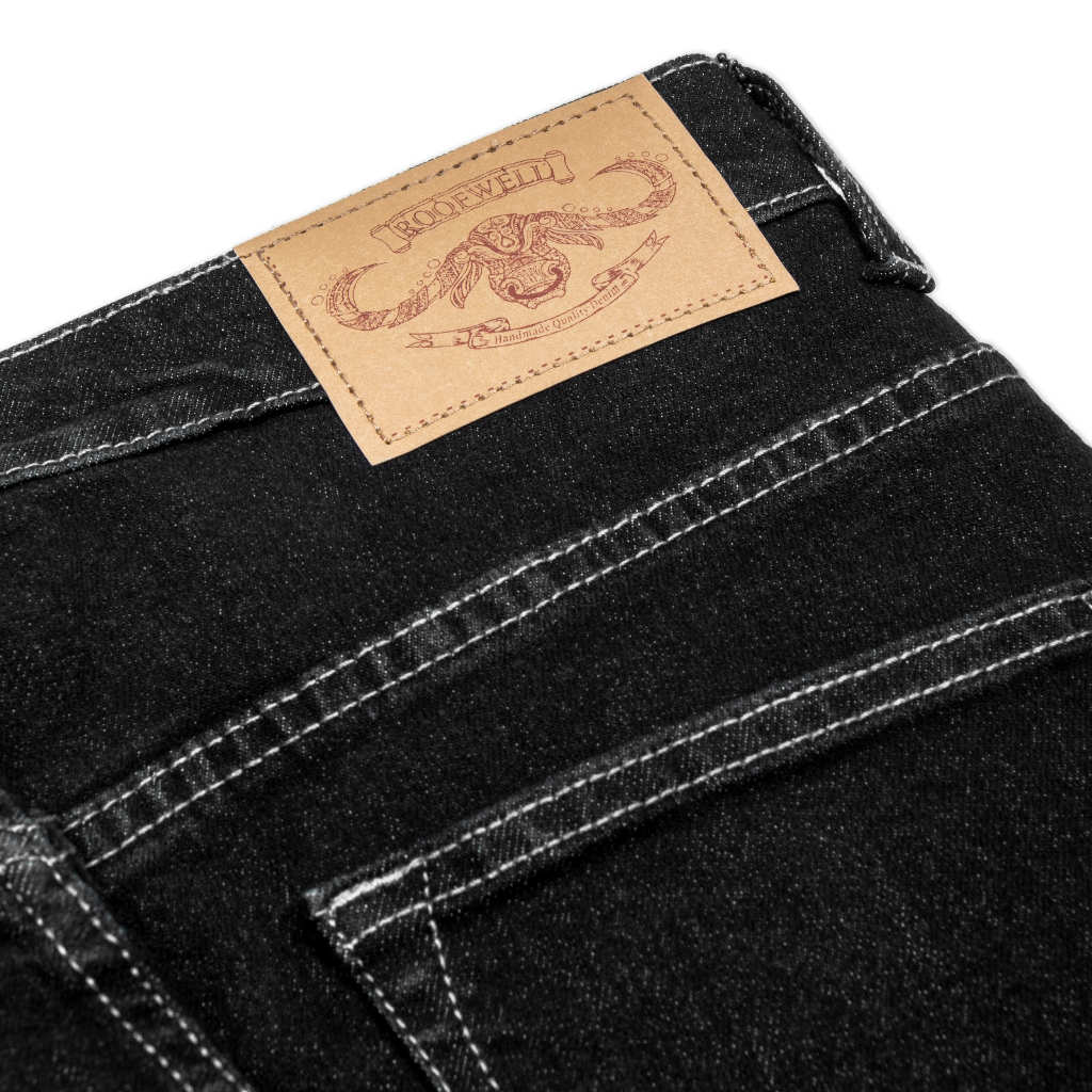 Roofwell - Higate Black - Washed Jeans