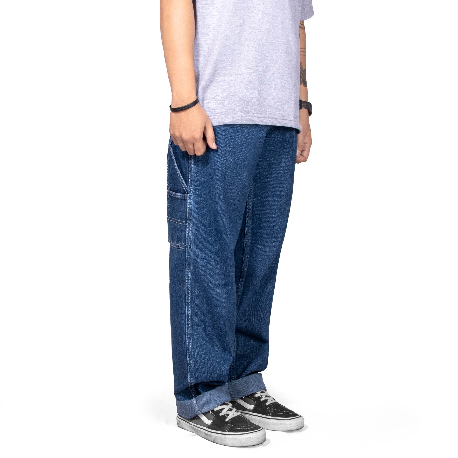 Roofwell - Plug Blue - Carpenter Denim Jeans Panjang Utility Standar
