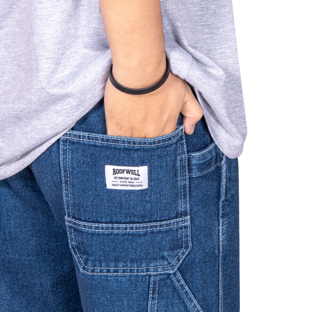 Roofwell - Plug Blue - Carpenter Denim Jeans Panjang Utility Standar