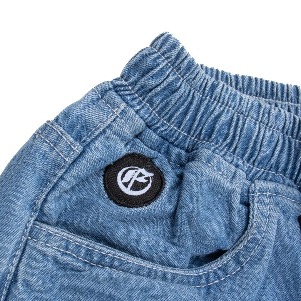 Roofwell - Bugg Blue Wash - Denim Pants Baggy Relaxed Unisex