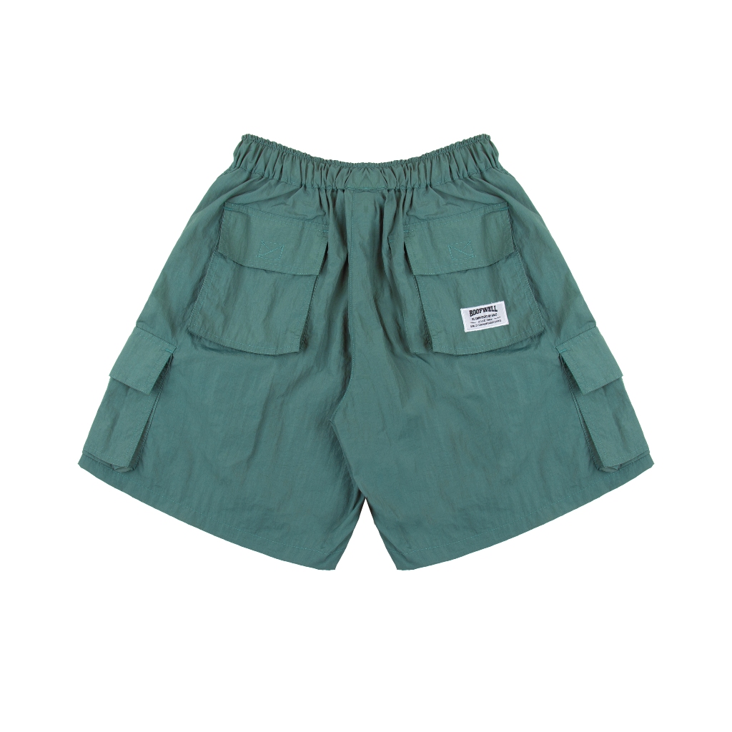 Roofwell - Devcon Sage | Crinkle Shortpants | Celana Crinkle Pendek | Celana Cargo Pendek | Boardshort | Celana Santai Unisex |