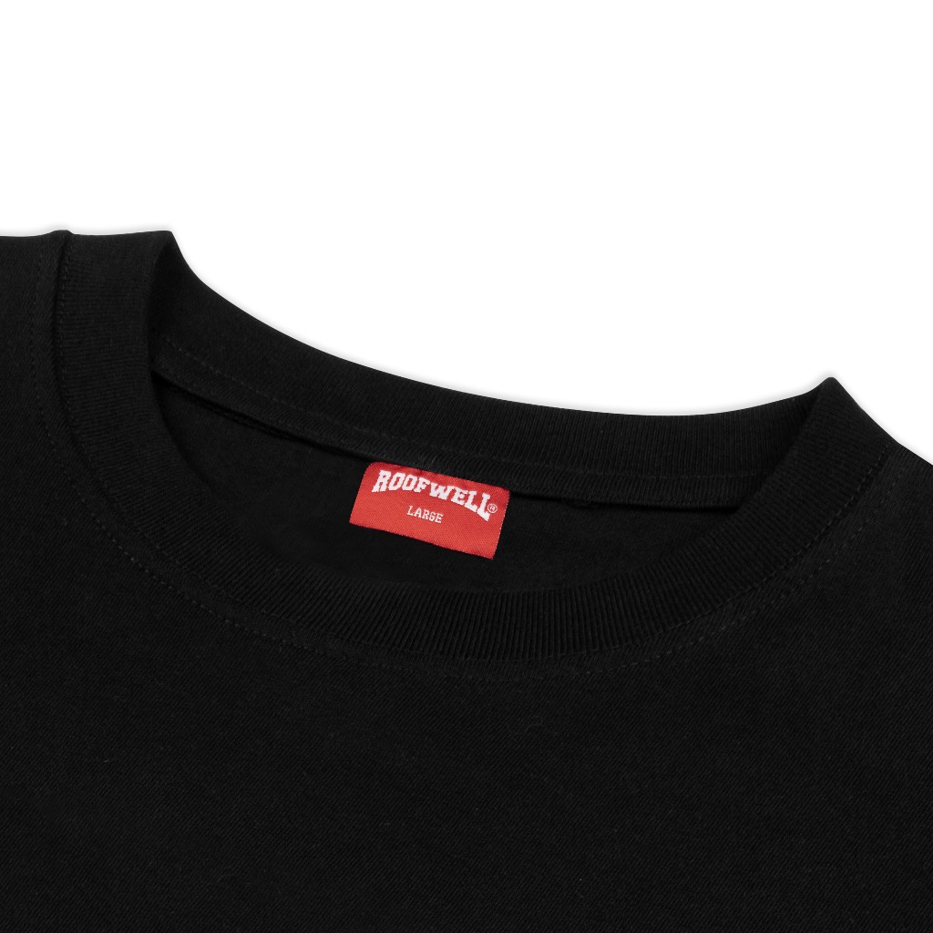 Roofwell - Identity Black - Tshirt Heavyweight 16s Oversize Unisex
