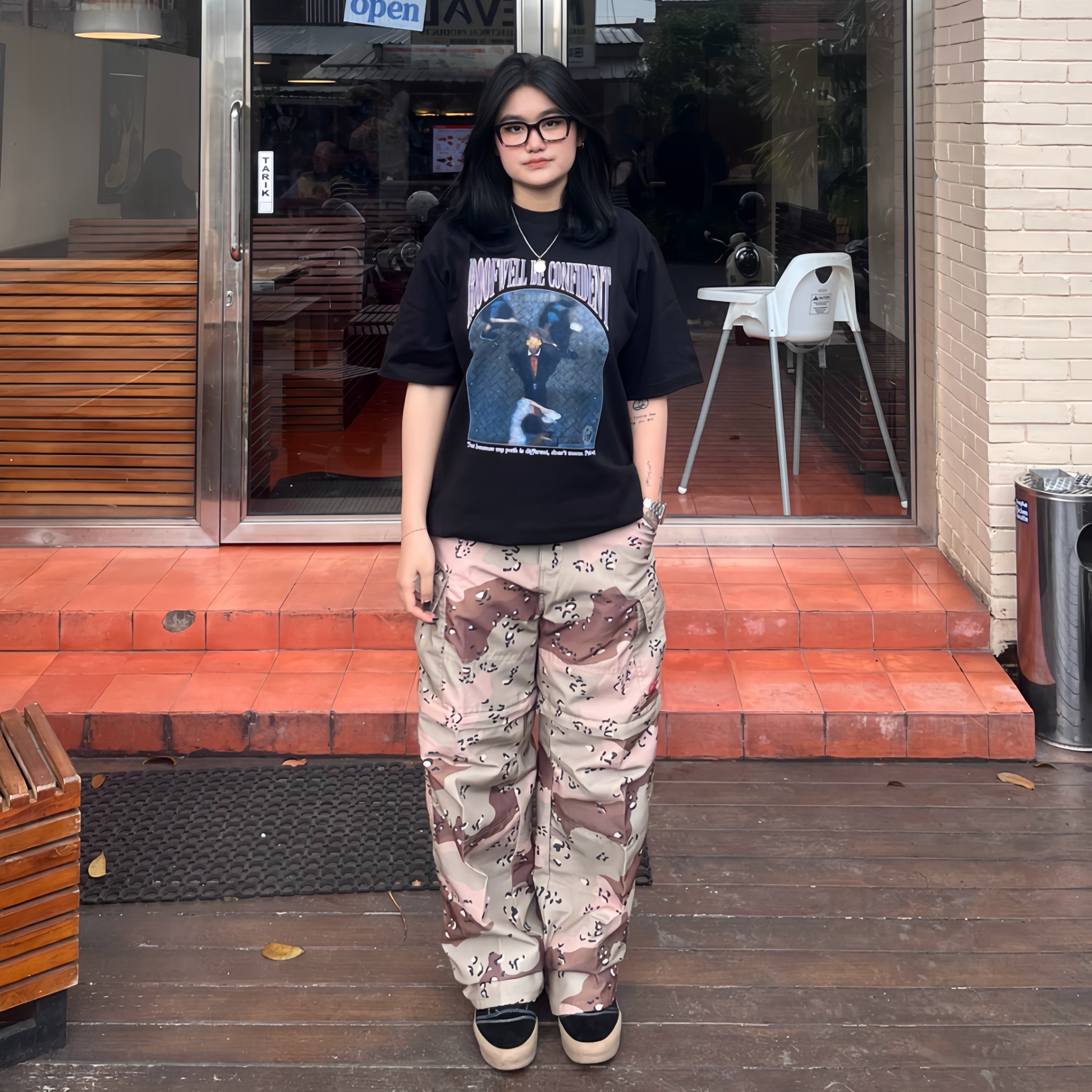 Roofwell - Identity Black - Tshirt Heavyweight 16s Oversize Unisex