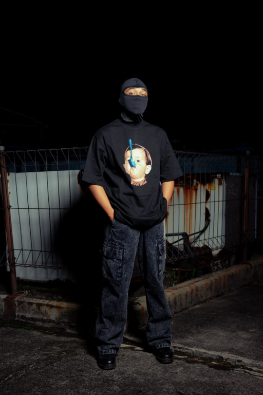 Image of Roofwell - Misbehaving Black | Tshirt Heavyweight 16s | Tshirt Oversize Unisex |