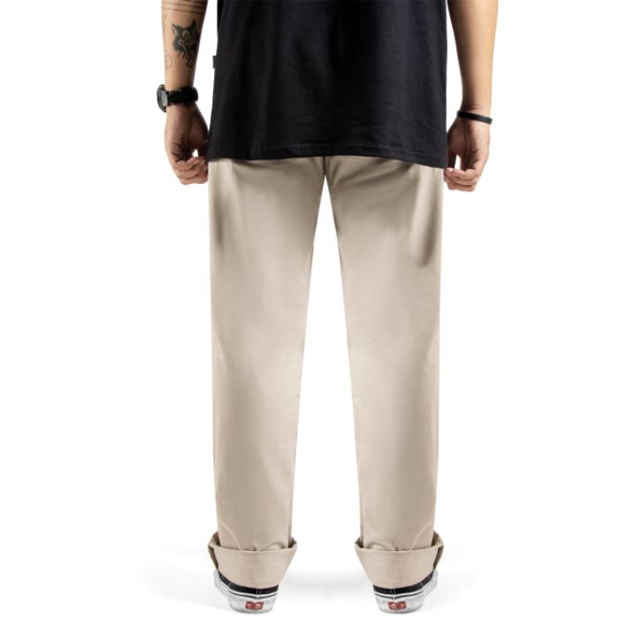 Roofwell - Xabi Cream | Double Knee | Celana Chino Panjang | Double Knee Pants | Celana Chino Double Knee Twill Unisex |
