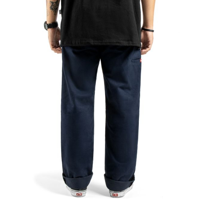Roofwell - Xabi Navy | Double Knee | Celana Chino Panjang | Double Knee Pants | Celana Chino Double Knee Twill Unisex |