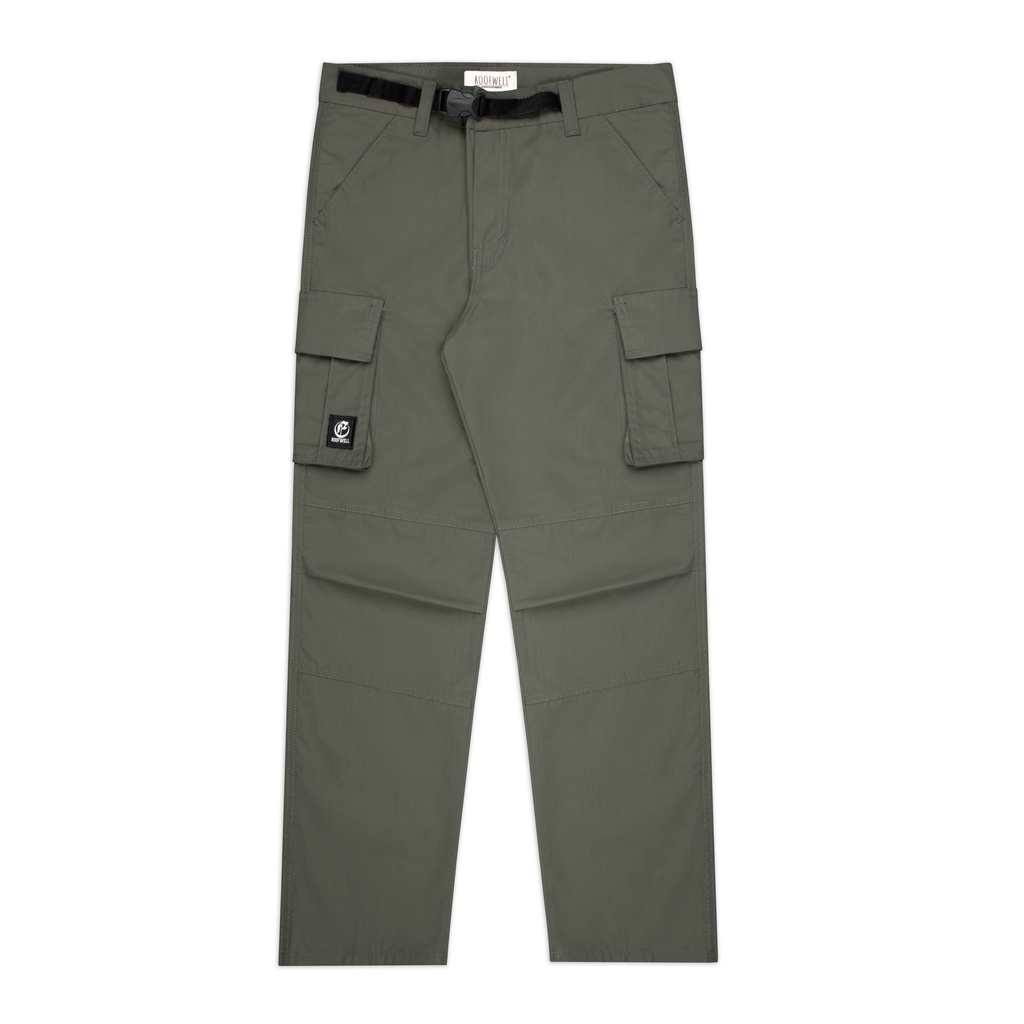 ROOFWELL - COMBAT OLIVE | CELANA PANJANG RIPSTOP | CELANA CARGO PANJANG | CARGO PANTS | CARGO PRIA | CELANA PRIA | CELANA GUNUNG HIJAU