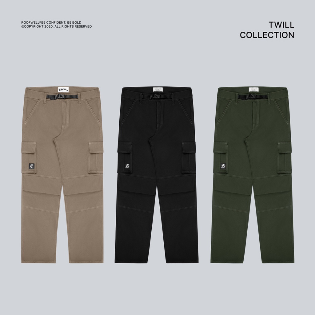 Roofwell - Utero Series - Cargo Pants Panjang Twill