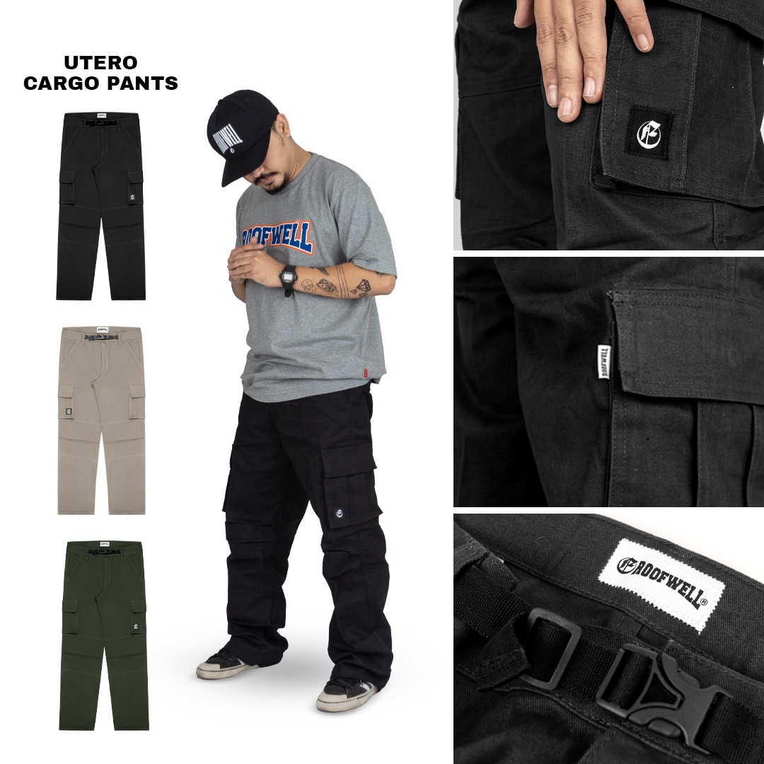 Roofwell - Utero Series - Cargo Pants Panjang Twill