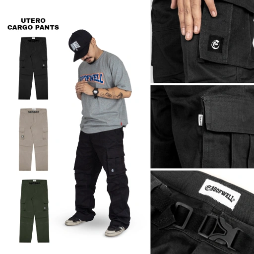 Image of Roofwell - Utero Series - Cargo Pants Panjang Twill
