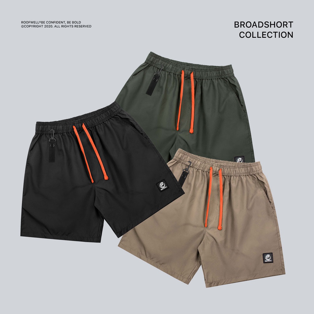 Roofwell - Quarry Series | Boardshort | Celana Basic Pendek | Celana Polyester Pendek | Celana Santai Unisex |