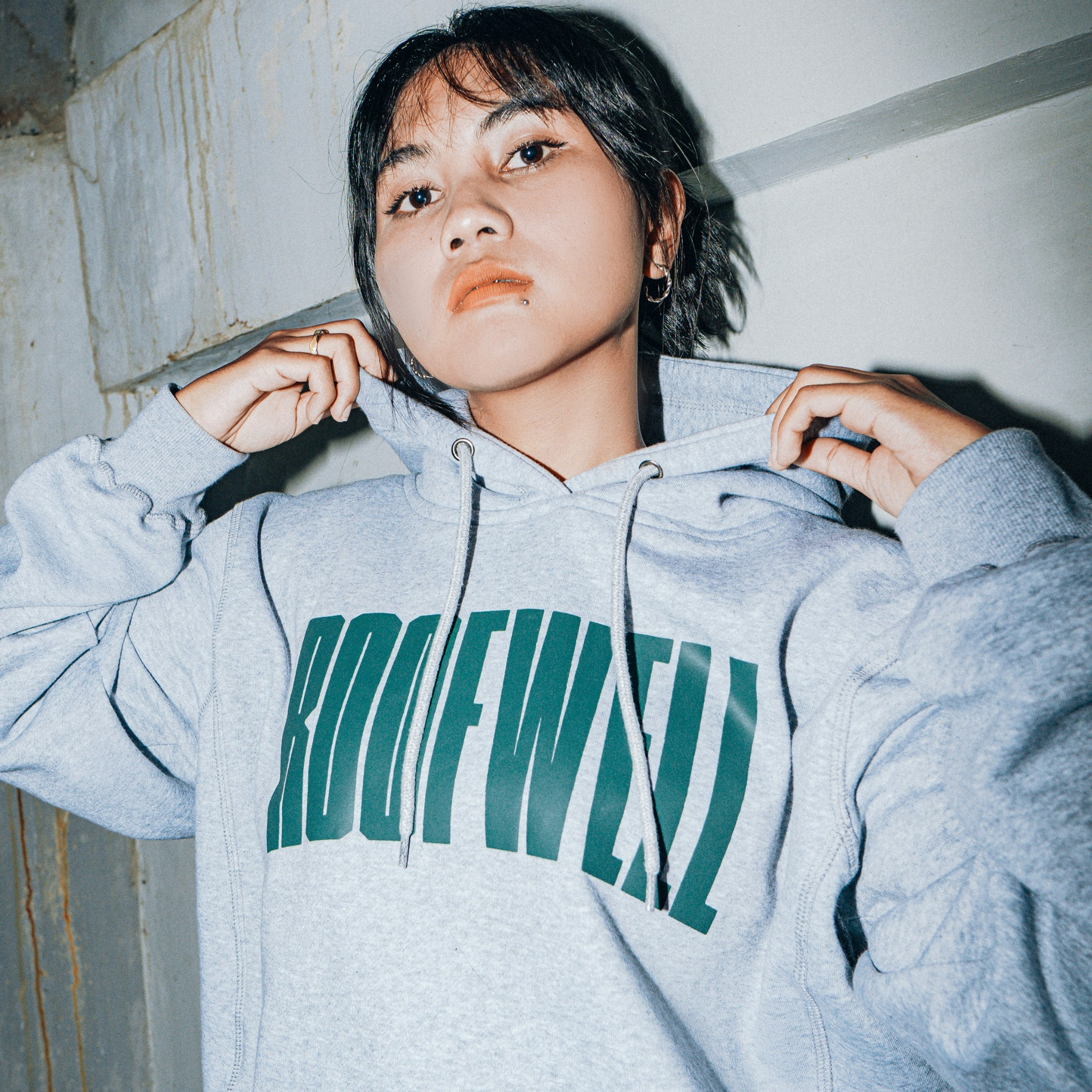 Roofwell - Unflint Misty - | Hoodie Oversize | Sweater Pullover | Hoodie Unisex 280gsm |