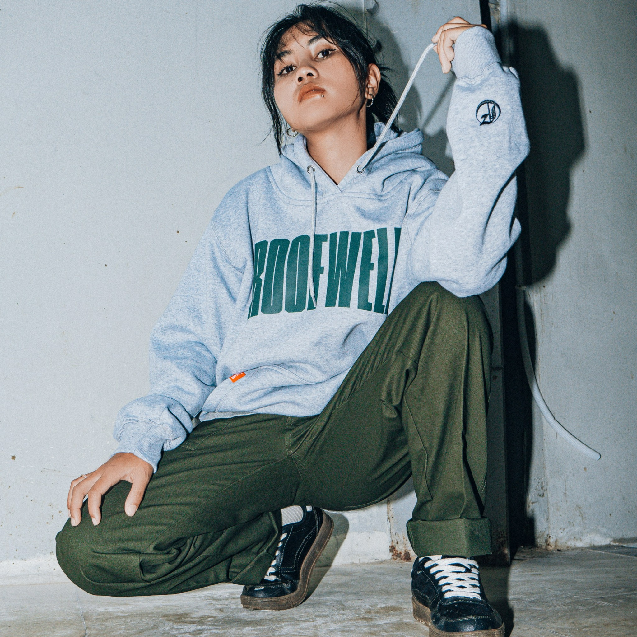 Roofwell - Unflint Misty - | Hoodie Oversize | Sweater Pullover | Hoodie Unisex 280gsm |
