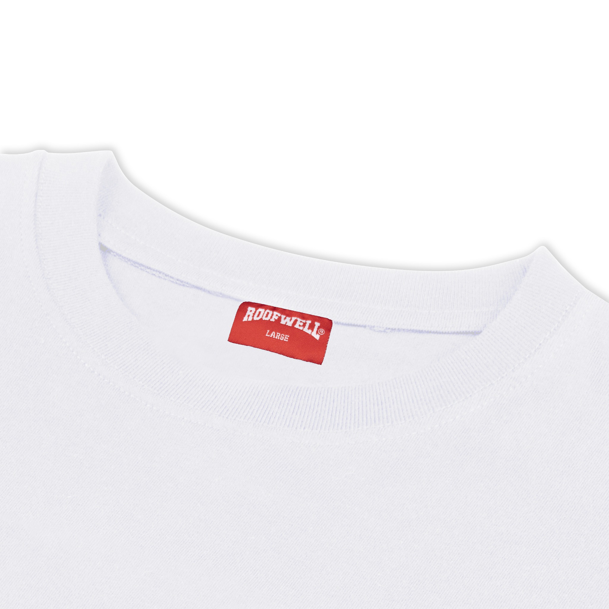 Roofwell - Havoc White - Tshirt Heavyweight 16s Oversize Unisex