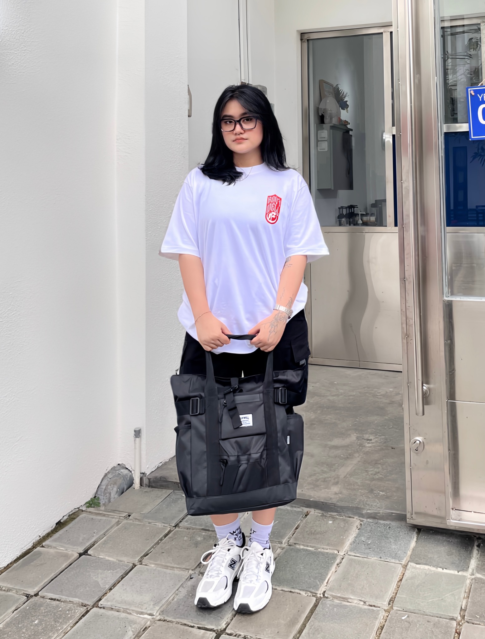 Roofwell - Havoc White - Tshirt Heavyweight 16s Oversize Unisex
