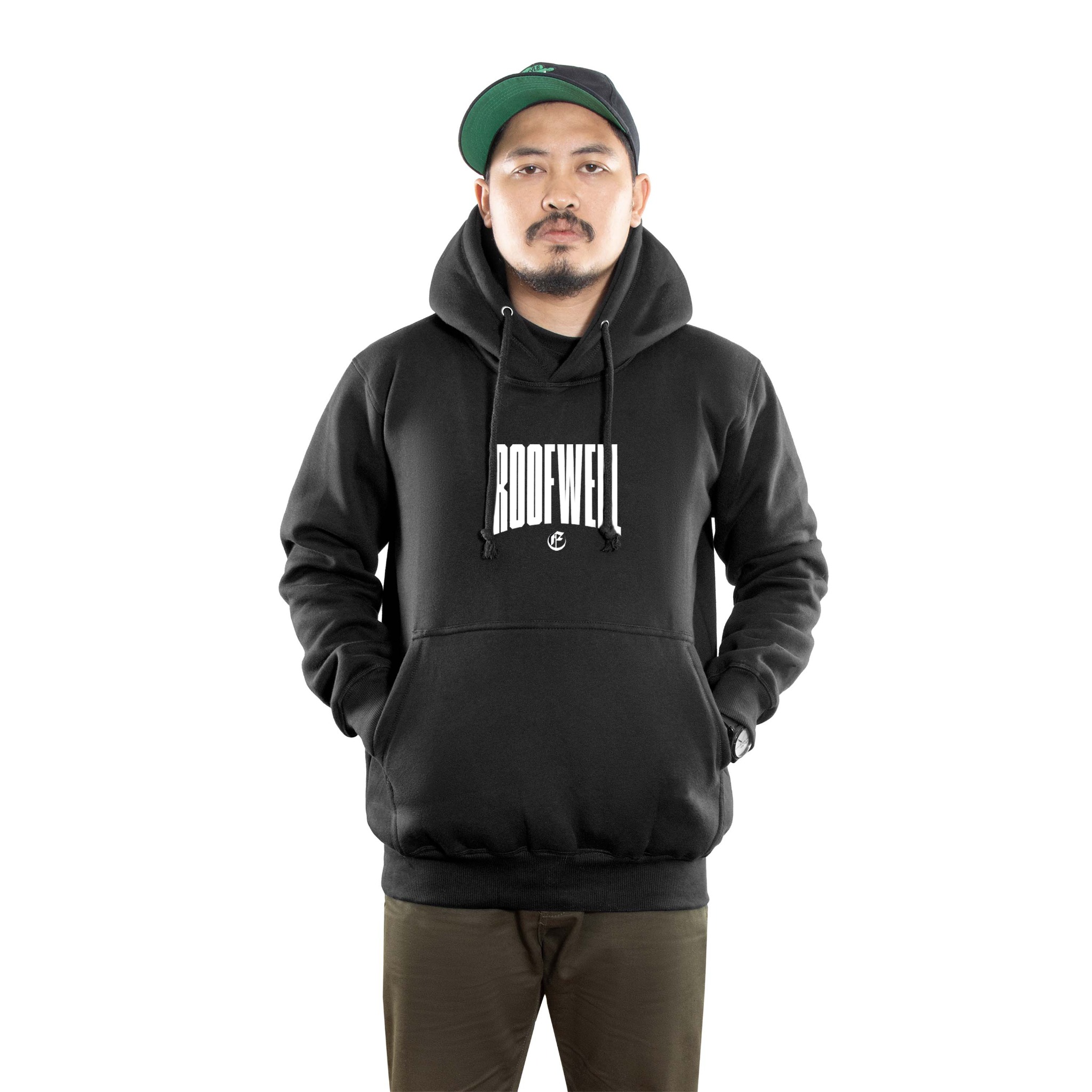 Roofwell - Echo Black - | Hoodie Oversize | Sweater Pullover | Hoodie Unisex 280gsm |