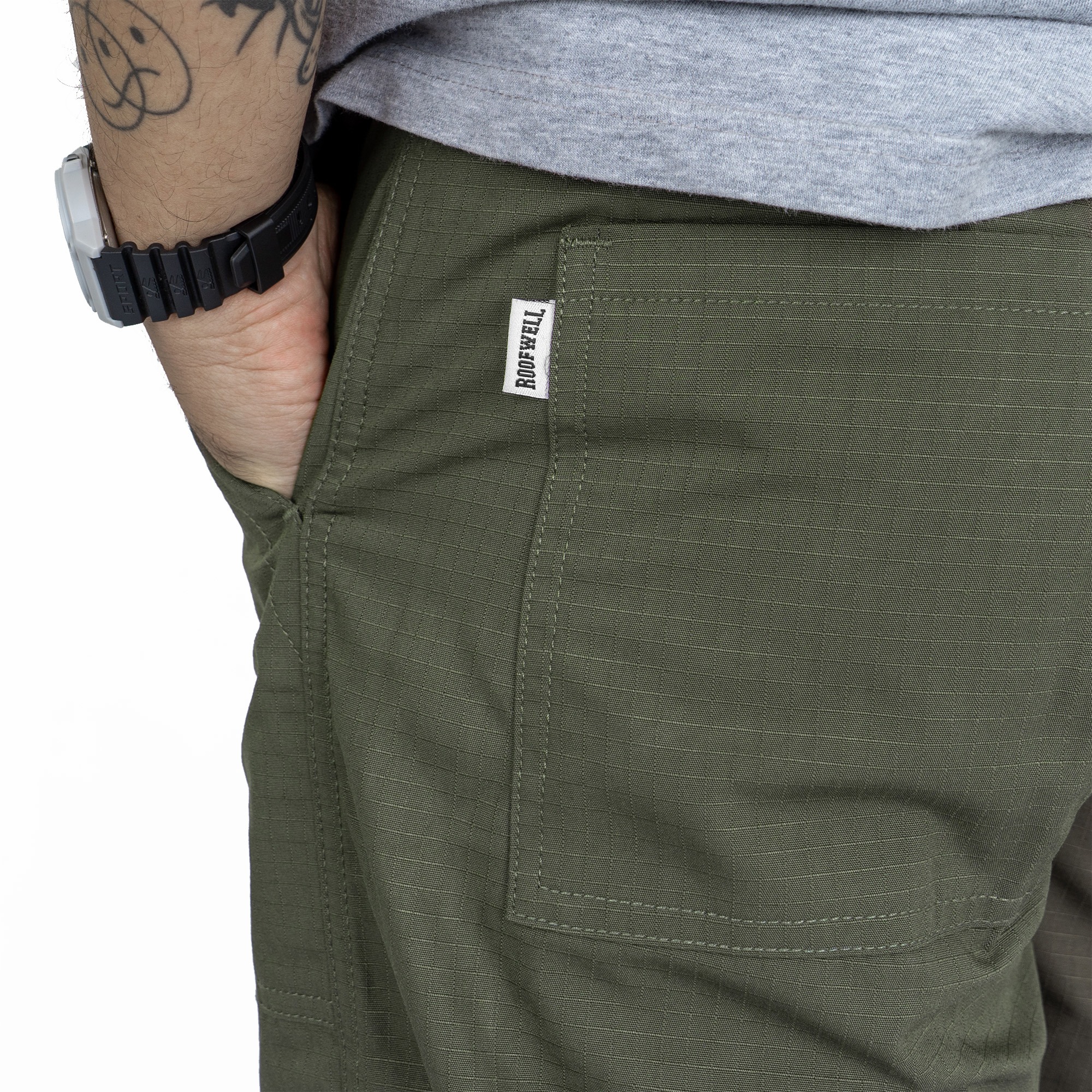 Roofwell - Ignite - Fatigue Ribstop Olive | Fatigue Pants |