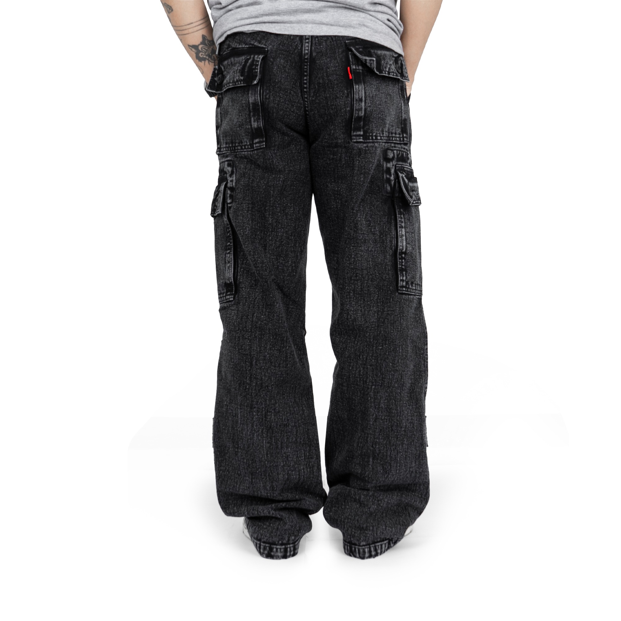 ROOFWELL - THREAT - CARGO JEANS BLACK SANDWASH | CELANA PANJANG | CELANA CARGO PANJANG | CARGO PANTS | CARGO PRIA | CELANA PRIA | CELANA GUNUNG