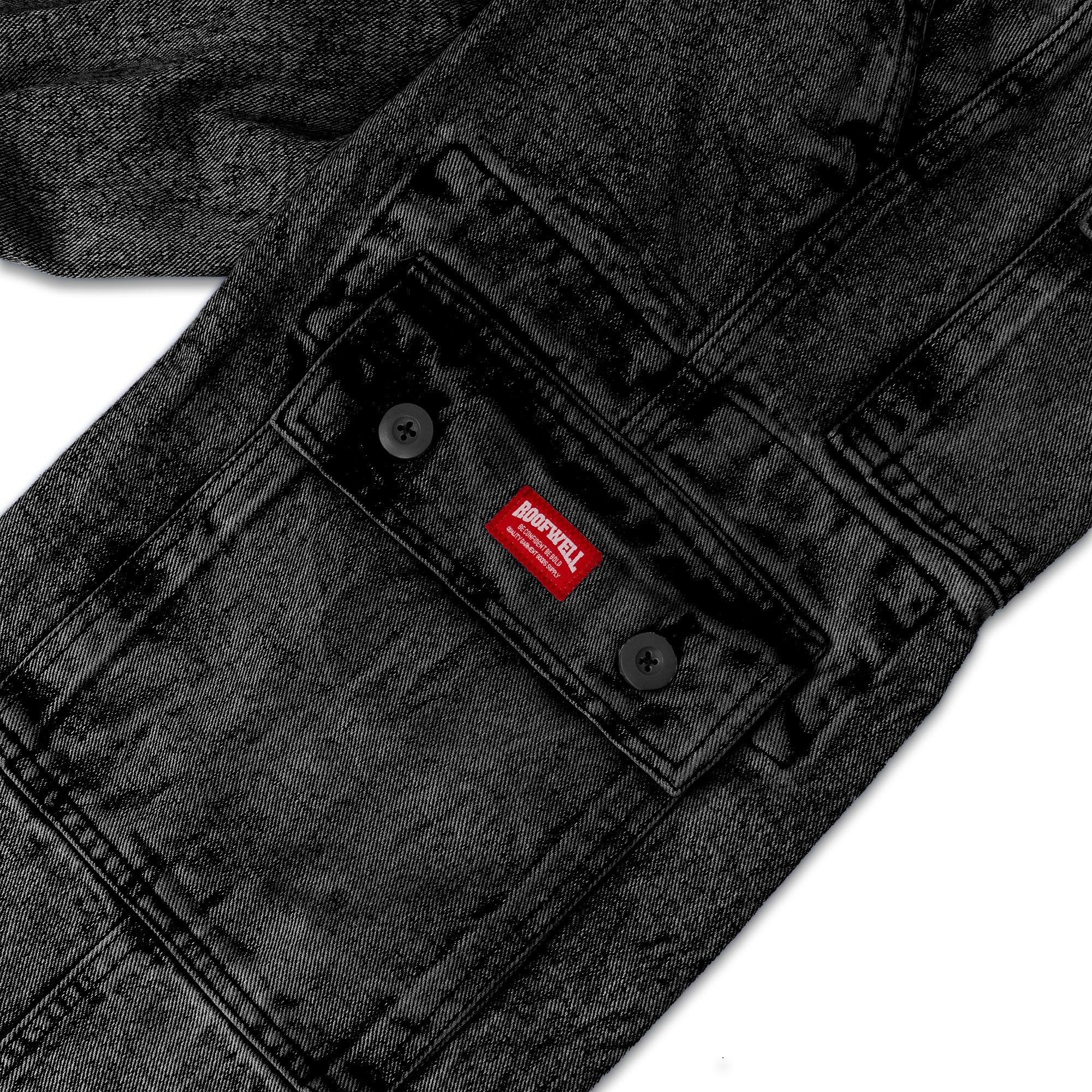ROOFWELL - THREAT - CARGO JEANS BLACK SANDWASH | CELANA PANJANG | CELANA CARGO PANJANG | CARGO PANTS | CARGO PRIA | CELANA PRIA | CELANA GUNUNG
